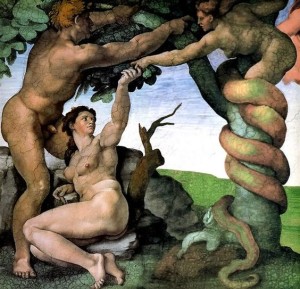 Adam & Eve Sistine Chapel